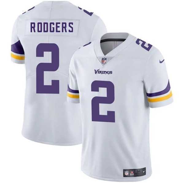Men & Women & Youth Minnesota Vikings #2 Isaiah Rodgers White 2025 Vapor Limited Stitched Jersey